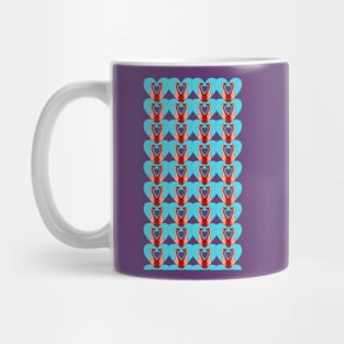 Geese in Heart Pattern With  Variations Mug